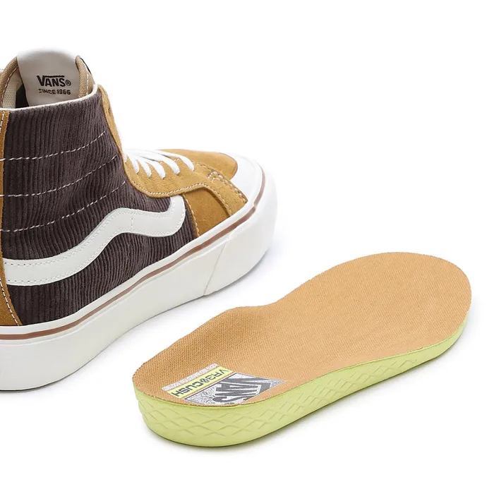 Vans View All Men Salt Wash Corduroy Sk8Hi 138 Decon VR3 SF Shoes Brown Gold
