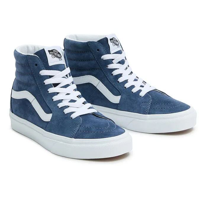 Vans View All Men Sk8Hi Pig Suede Shoes Blue