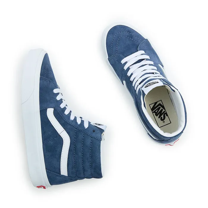 Vans View All Men Sk8Hi Pig Suede Shoes Blue