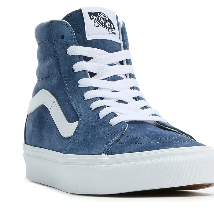 Vans View All Men Sk8Hi Pig Suede Shoes Blue