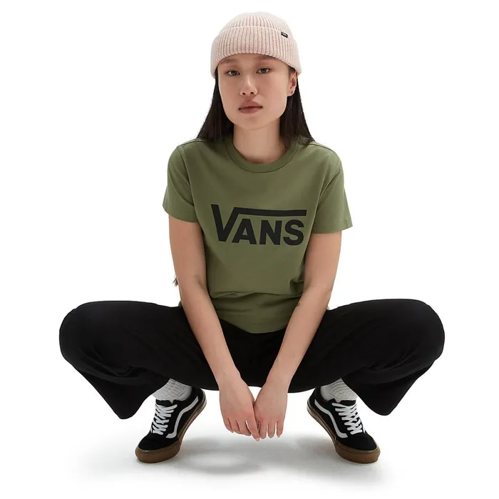Vans View All Women Flying V Crew TShirt Green