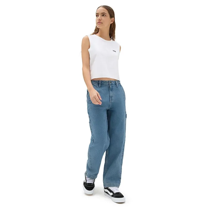 Vans View All Women Ground Work Denim Trousers Blue