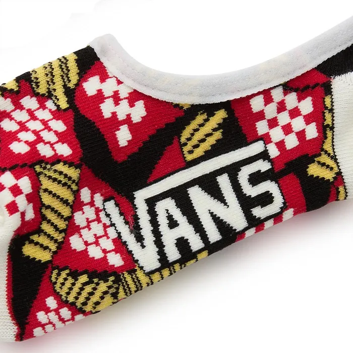 Vans View All Women Pizza Party Canoodle Socks 3 Pairs White