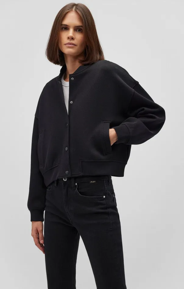 Varsity Jacket In Black Women Mavi Jeans Jackets