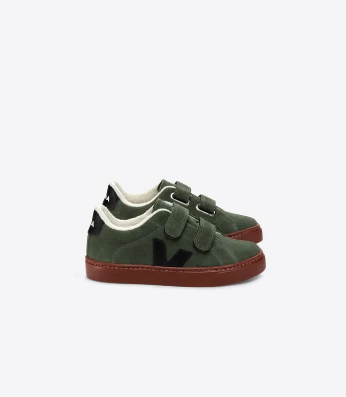 VEJA Esplar Kids ESPLAR FURED SUEDE MUD BLACK