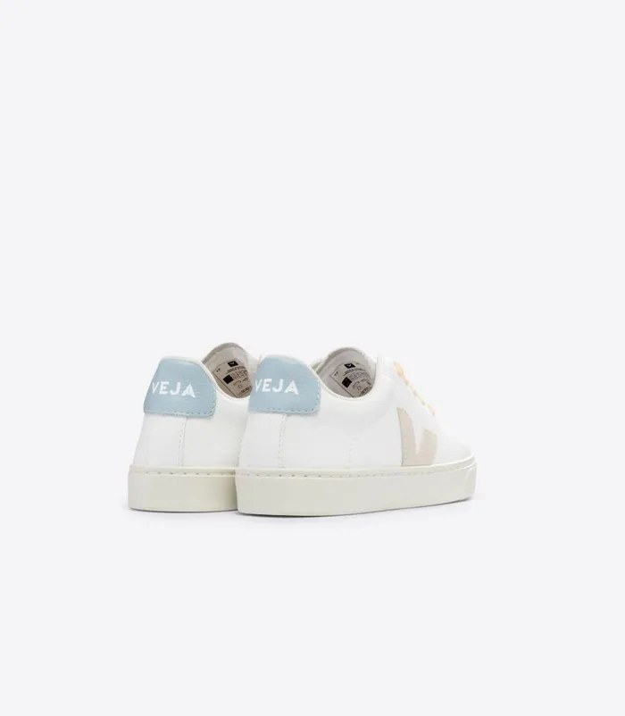 VEJA Esplar Kids ESPLAR LACES CHROMEFREE LEATHER WHITE SABLE STEEL