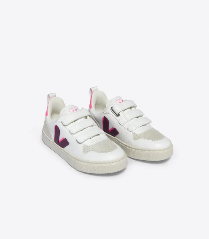 VEJA Vegan Kids V10 CWL WHITE MAGENTA SARI
