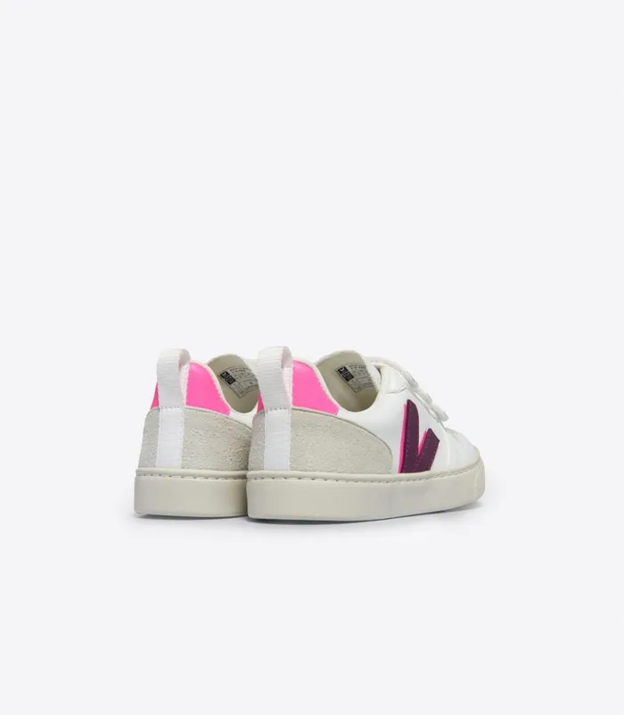 VEJA Vegan Kids V10 CWL WHITE MAGENTA SARI