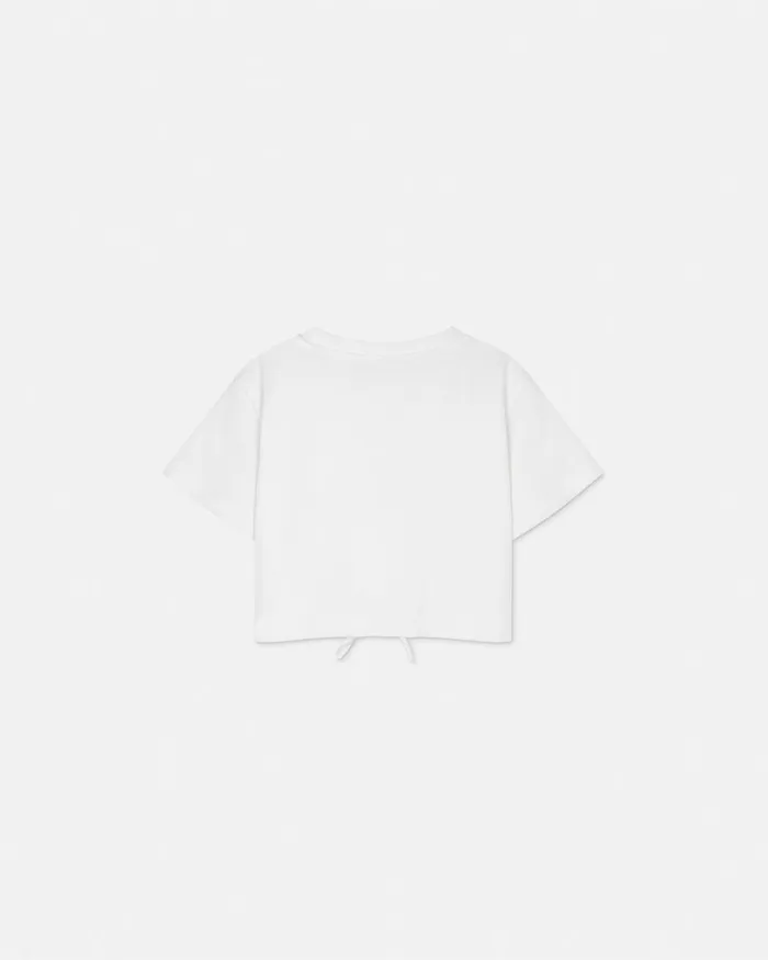 Versace 1978 ReEdition Logo TShirt White Kids Shirts and Tshirts