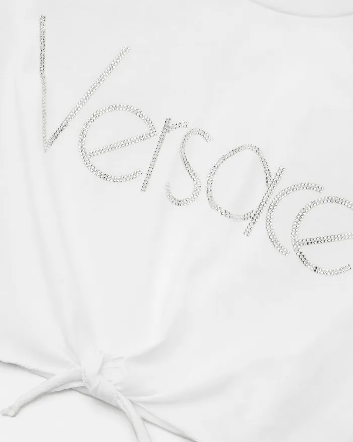 Versace 1978 ReEdition Logo TShirt White Kids Shirts and Tshirts