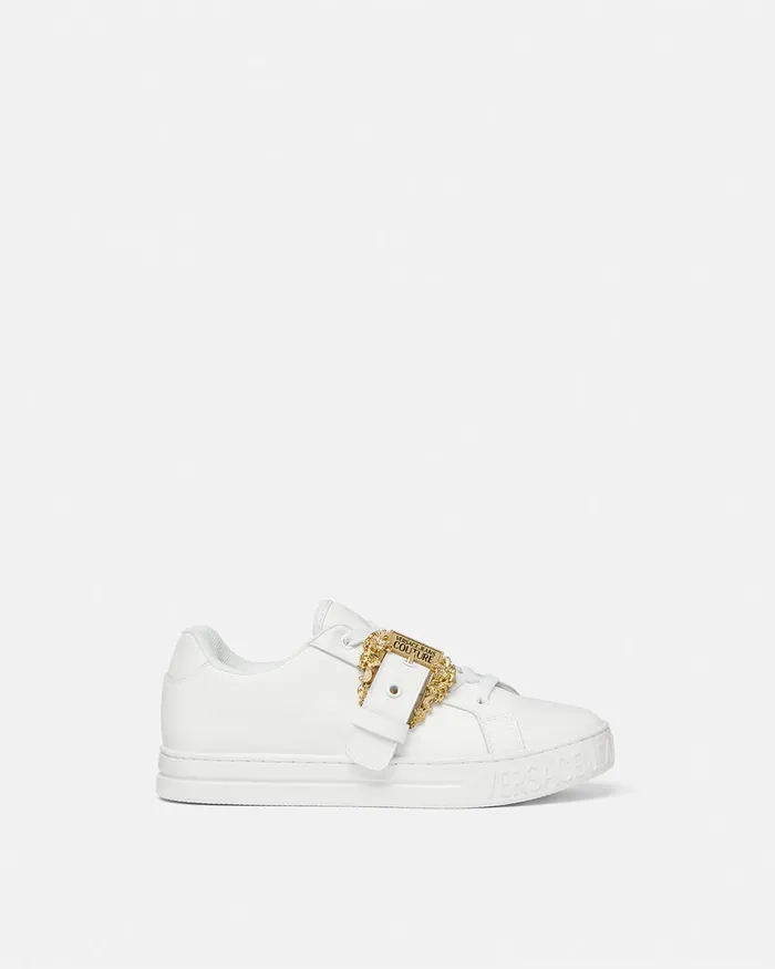 Versace Court 88 Couture1 Sneakers Whiteprint Women Jeans Couture