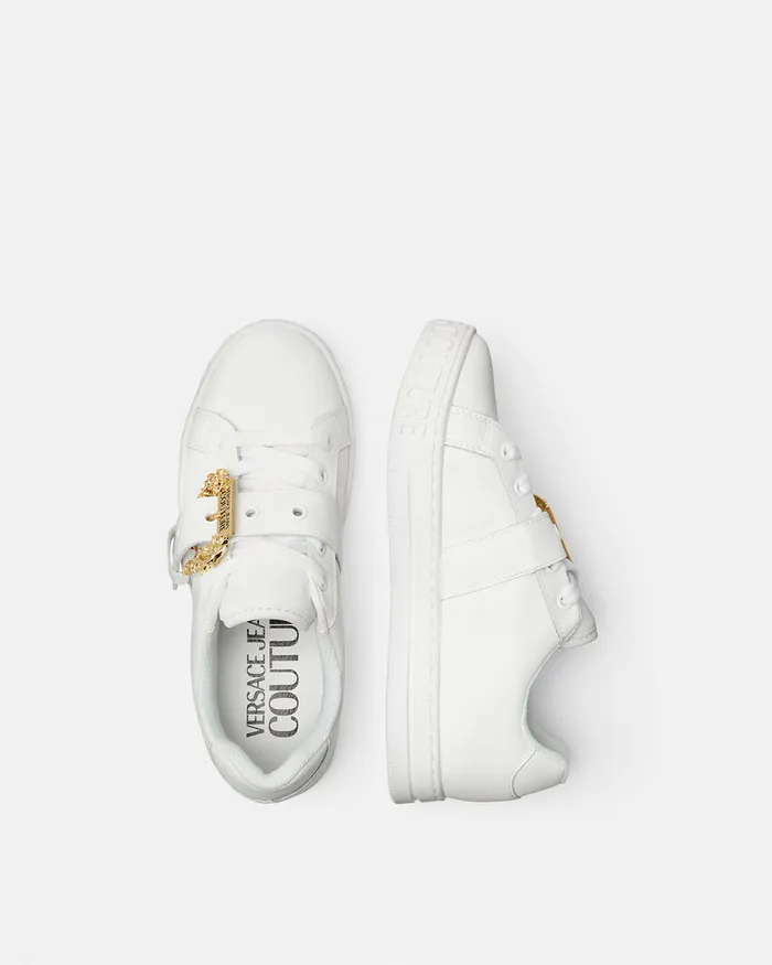Versace Court 88 Couture1 Sneakers Whiteprint Women Jeans Couture