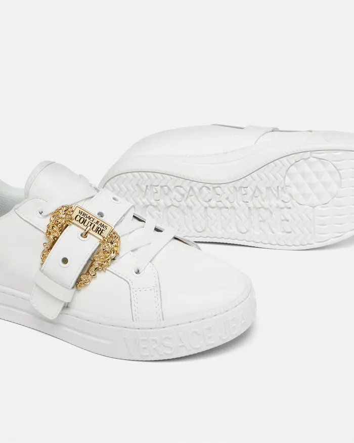 Versace Court 88 Couture1 Sneakers Whiteprint Women Jeans Couture