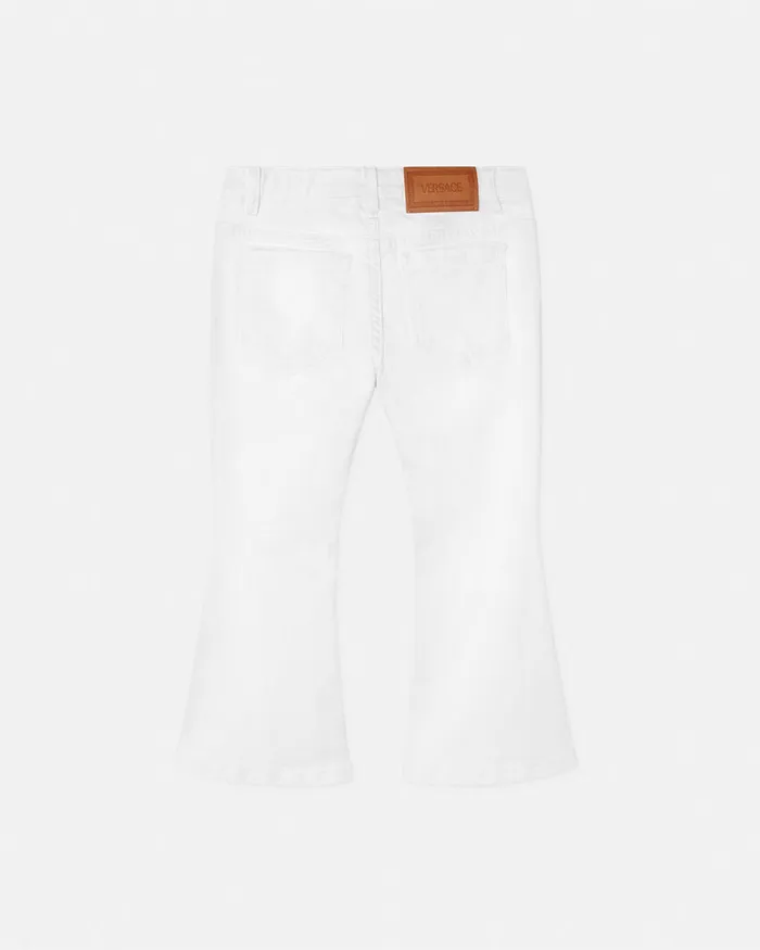 Versace Flared Jeans White Kids Pants and Skirts