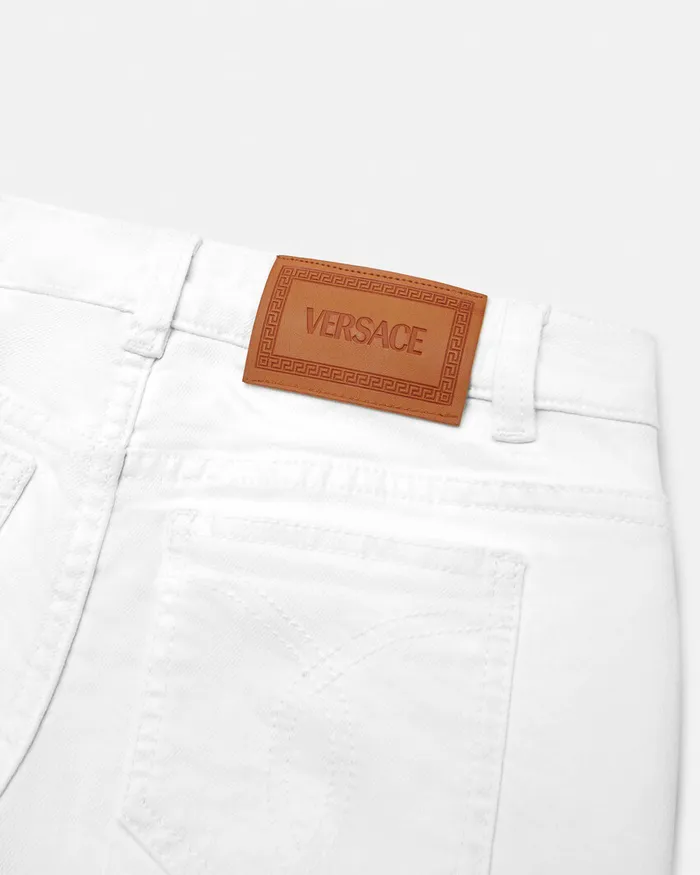 Versace Flared Jeans White Kids Pants and Skirts