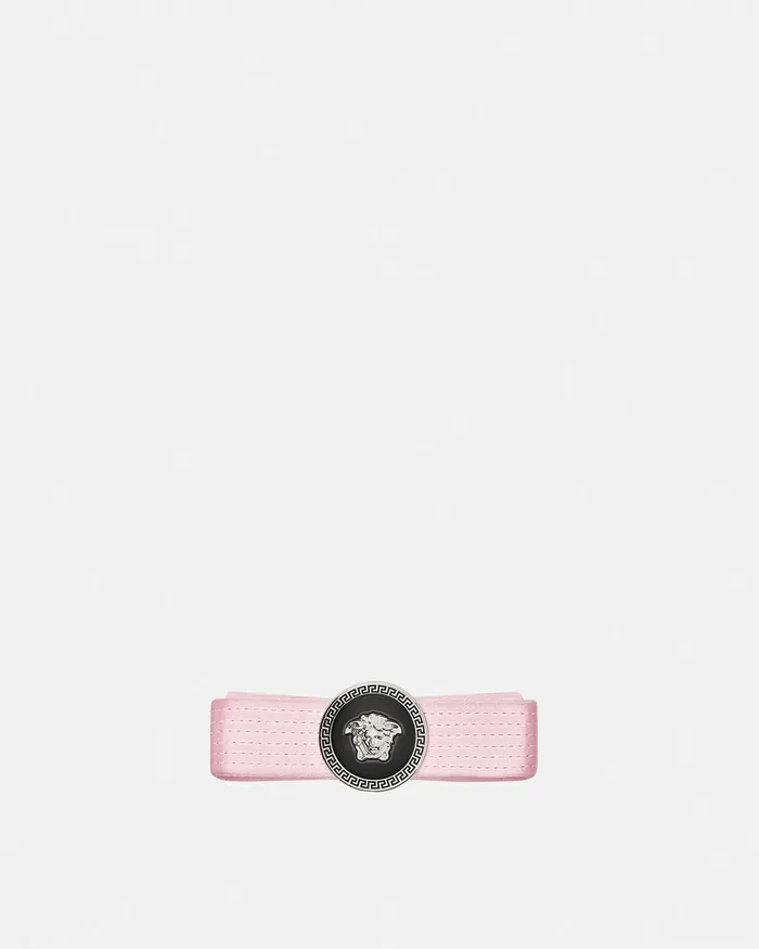 Versace Gianni Ribbon Hair Clip Light Pink Women Hair Accessories