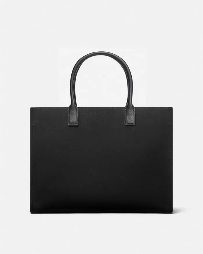 Versace La Medusa Canvas Large Tote Bag Blackgold Women Totes