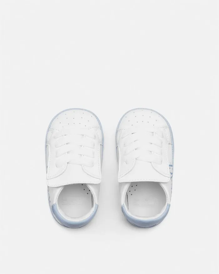 Versace Logo Baby Sneakers Bluewhite Kids Shoes and First Steps