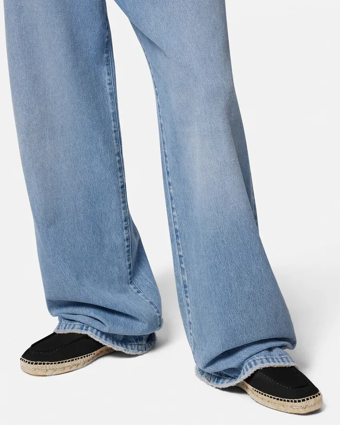 Versace Logo Suede Espadrilles Black Men Loafers and Slippers