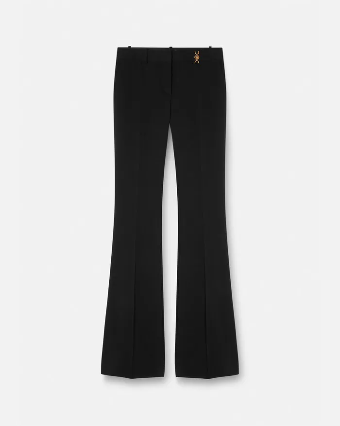 Versace Medusa 03995 Flared Pants Black Women Suits