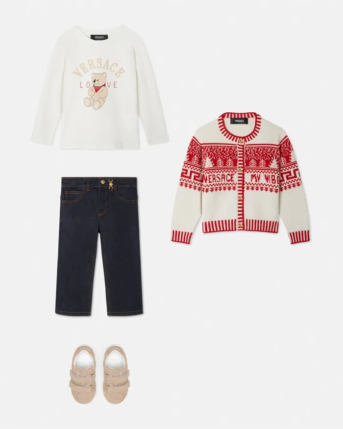 Versace Medusa 03995 Jeans Blue Kids Pants and Skirts