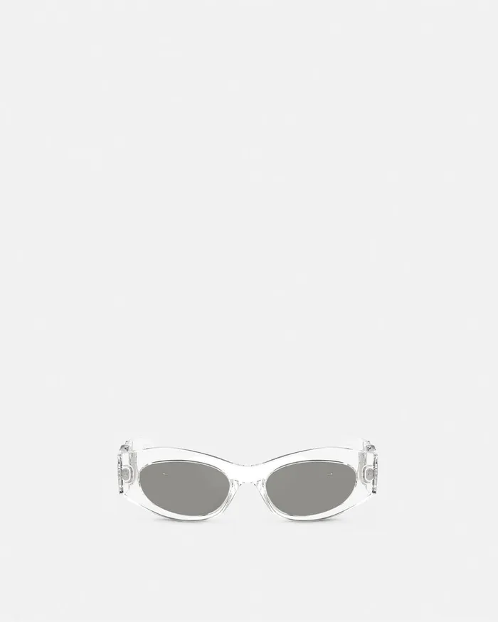 Versace Medusa Biggie CatEye Sunglasses Transparent Women Sunglasses