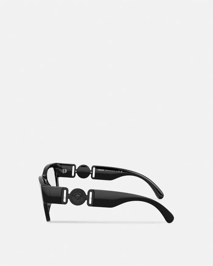 Versace Medusa Biggie Glasses Black Women Eyeglass Frames
