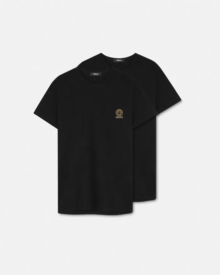 Versace Medusa Undershirt 2Pack Black Men Loungewear and Pajamas