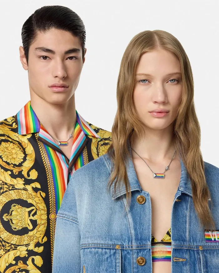 Versace Pride Necklace Silver WomenMen Necklaces