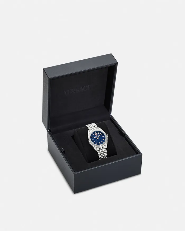 Versace VCode Lady Watch Bluesilver Women Watches