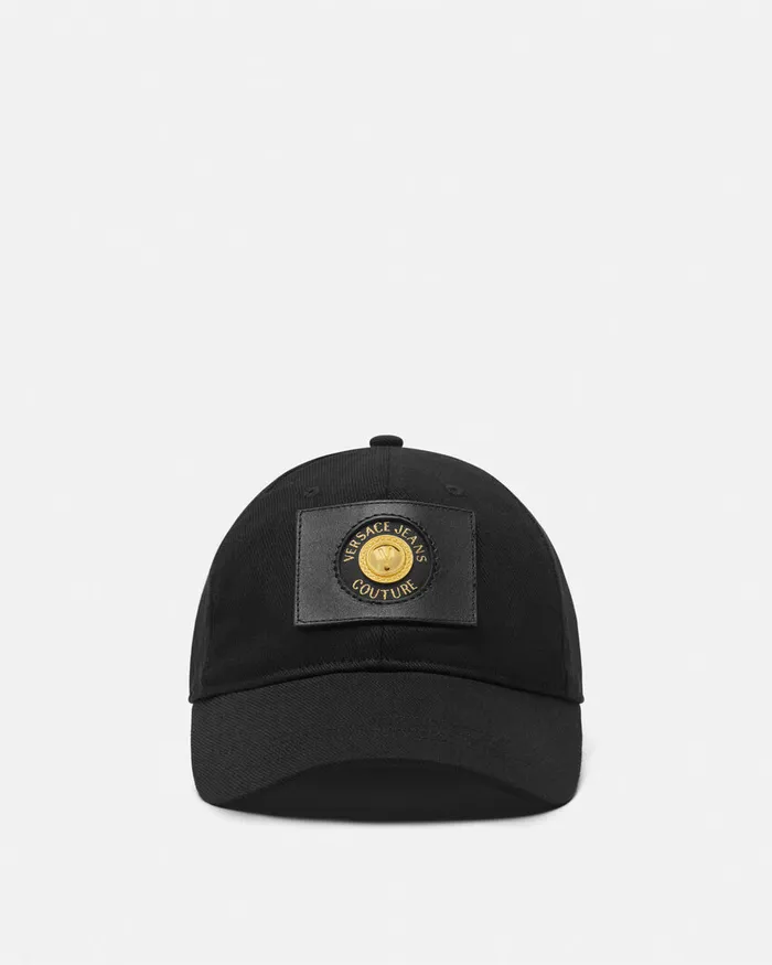 Versace VEmblem Baseball Cap Blackgold WomenMen Jeans Couture