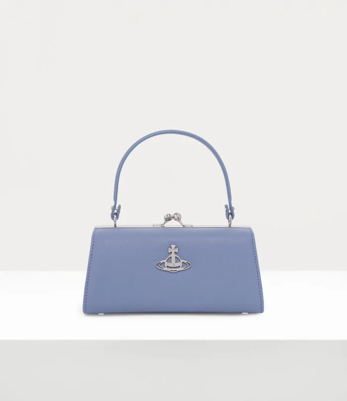 Vivienne Westwood Handbags Women Extra Large Doll Frame Purse Blue