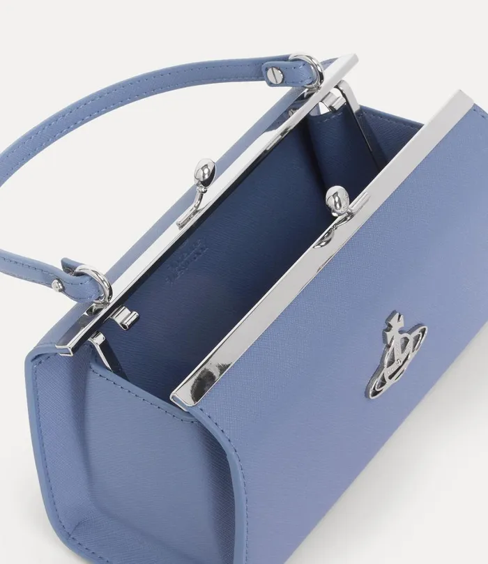 Vivienne Westwood Handbags Women Extra Large Doll Frame Purse Blue