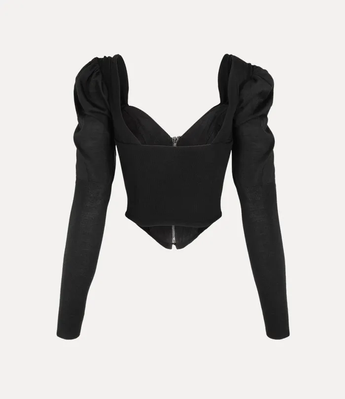 Vivienne Westwood Knitwear Women Bea Corset Cardigan Black