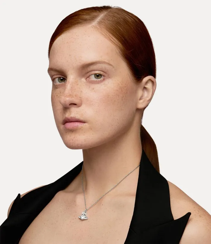 Vivienne Westwood Necklaces Women Ariella Pendant Necklace Platinum White Cz Crystal