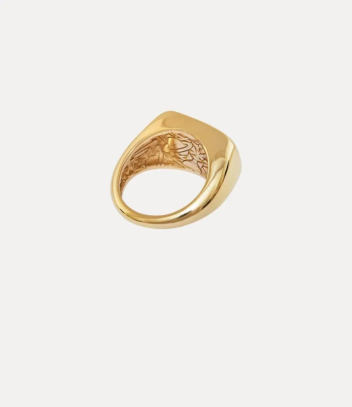 Vivienne Westwood Rings WomenMen York Ring Gold Malachite Gemstone