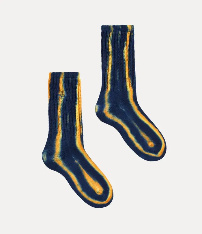 Vivienne Westwood Socks And Tights Women Ladies Sock Orange Purple