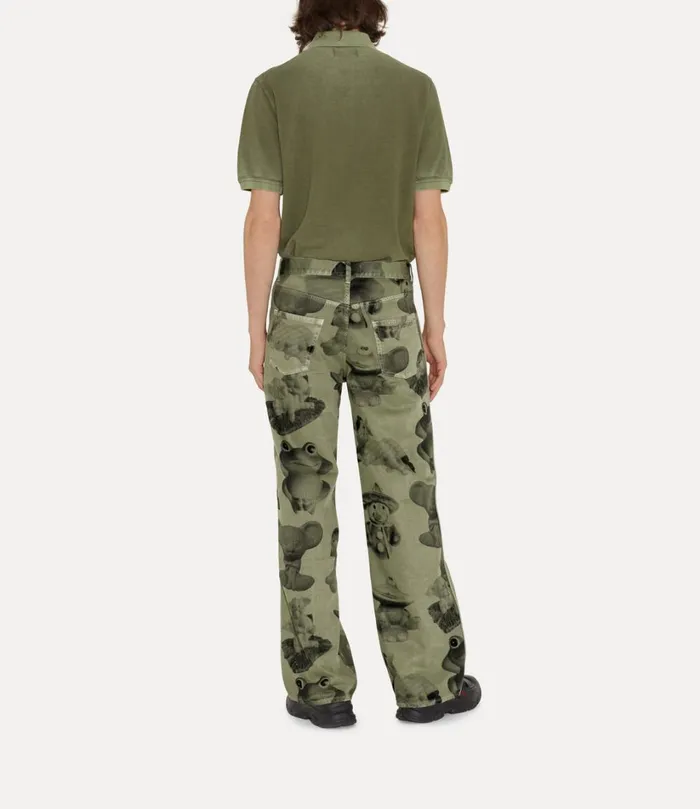 Vivienne Westwood TShirts And Polos Men Ripped Polo Shirt Green