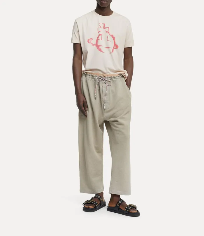 Vivienne Westwood TShirts And Polos Men Stencil Orb Classic TShirt Beige
