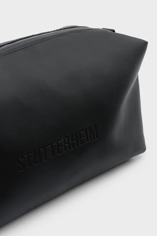 Wash Bags Women Stutterheim Container Large Wash Bag Black