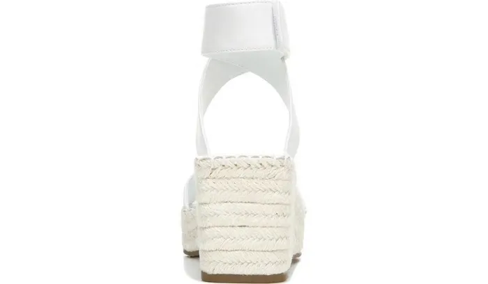 Wedge Sandals Women Franco Sarto Franco Carezza Espadrille Wedge Sandal White Leather