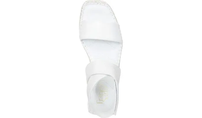 Wedge Sandals Women Franco Sarto Franco Carezza Espadrille Wedge Sandal White Leather