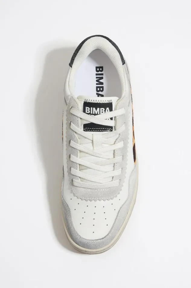 White Leopard Print Leather 13 57 Cupsole Sneaker White Women Bimba Y Lola Sneakers White Leopard Print Leather 13 57 Cupsole Sneaker White Women Bimba Y Lola Sneakers