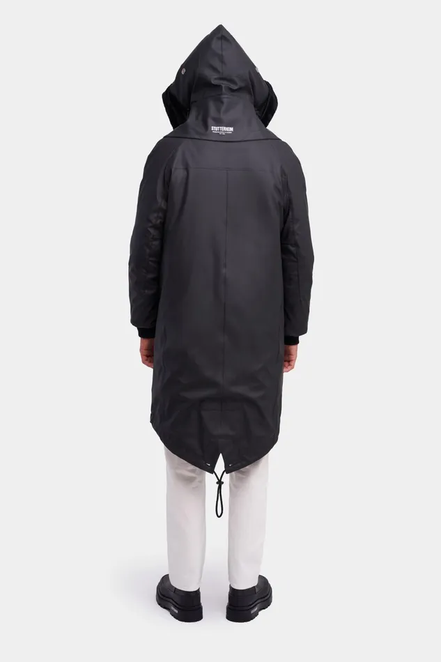 Winter Coats Men Stutterheim Kalix Parka Black