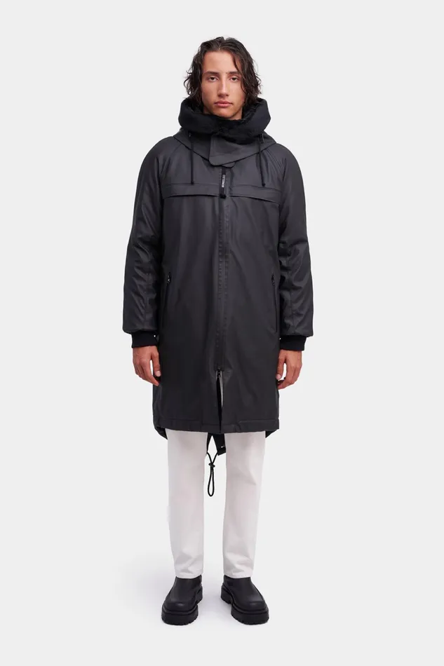 Winter Coats Men Stutterheim Kalix Parka Black