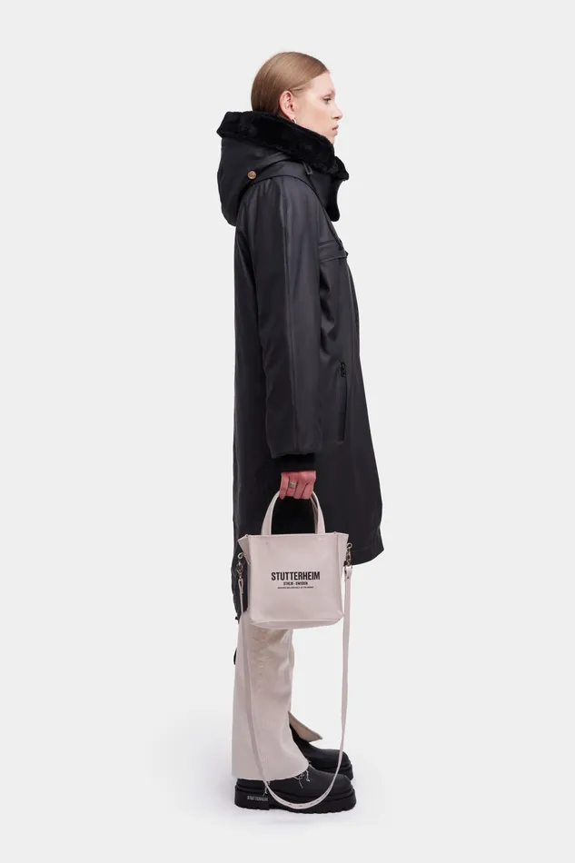 Winter Coats Men Stutterheim Kalix Parka Black