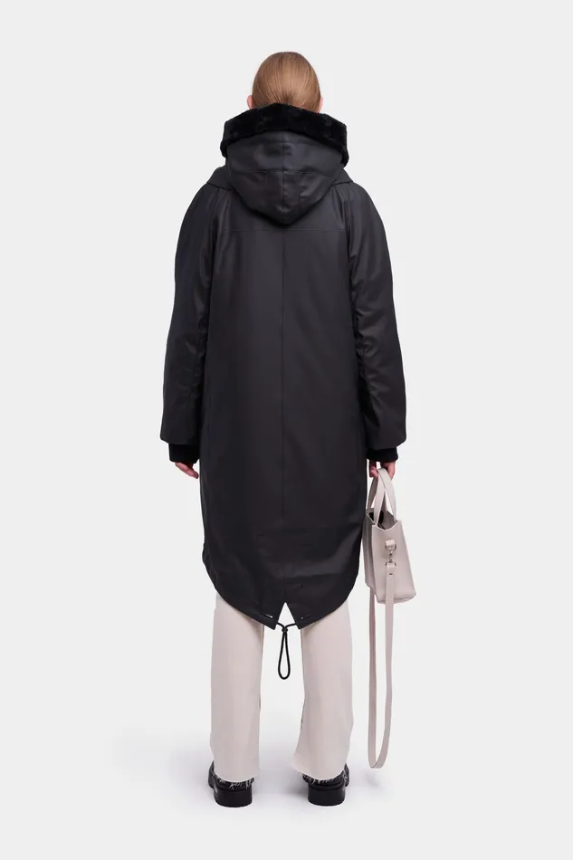 Winter Coats Men Stutterheim Kalix Parka Black