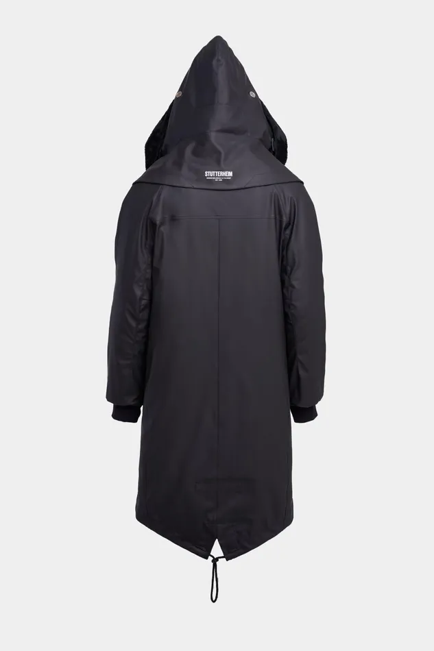 Winter Coats Men Stutterheim Kalix Parka Black