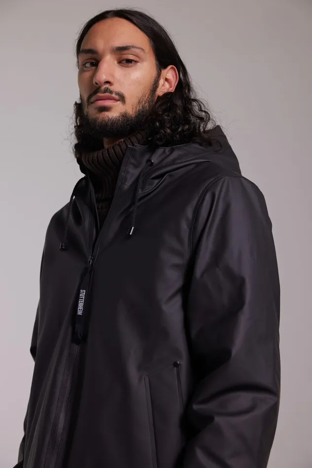 Winter Coats Men Stutterheim Stockholm Winter Jacket Black