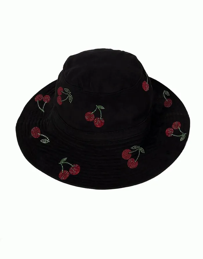 Women039s Adina X Crystal Cherries Black Lauren Moshi Hats